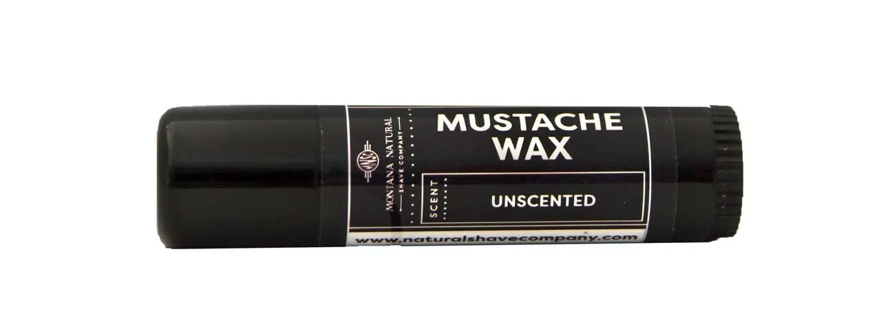 MNSC Fragrance Free Artisan Made Mustache Wax - Medium Hold Balm- All-Natural Beeswax and Plant-Based Oils, Petroleum-Free, Hypoallergenic Ingredients, Handmade in USA