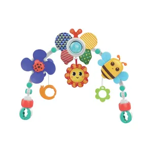 Mobile Arch with Spring Rattle - Universal Fit for Stroller, Crib & Car Seat - Sensory Stimulation & Motor Skill Development
