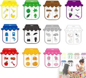 Montessori Magnetic Stickers, Montessori- Puzzle Magnetic Stickers for Creative Learning, 2024New Colorcraft Fridge Magnets (1PCS)