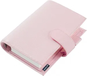Moterm Personal Luxe Rings Planner - Genuine Leather Binder Organizer (30mm Ring, Pebbled-Quartz)