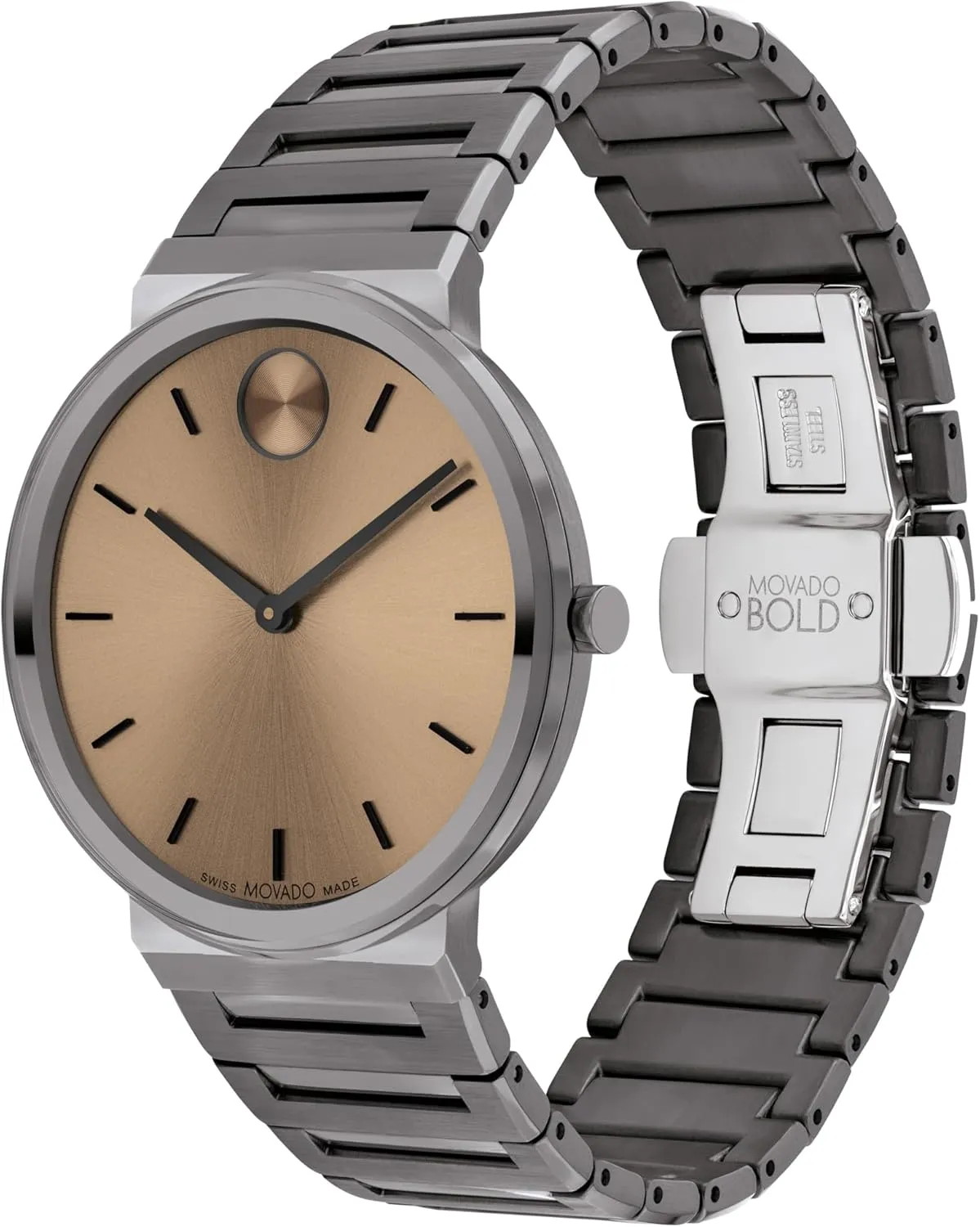 Movado Bold Horizon Ultra Thin Watch for Men and Women - Swiss Made - Water Resistant 3ATM/30 Meters - Sleek and Slim Premium Luxury Wristwatch for Everyone - 40mm