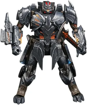 Movie 5 Black Mamba Deformation Alloy Car Robots Manual Assemble 7.4 Inch Painted Version Action Figure Collectible Model Desktop Decoration Gifts, Multicolor（Megatron）