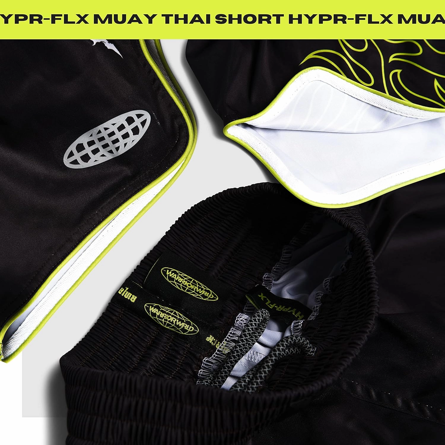 Muay Thai Shorts - Hypr FLX Muay Thai Shorts for Men and Women-Breathable and Lightweight Shorts for Fighting