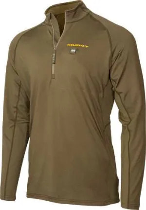 Muddy Nucleus Heated Quarter - Zip Brown Clay 2x-large