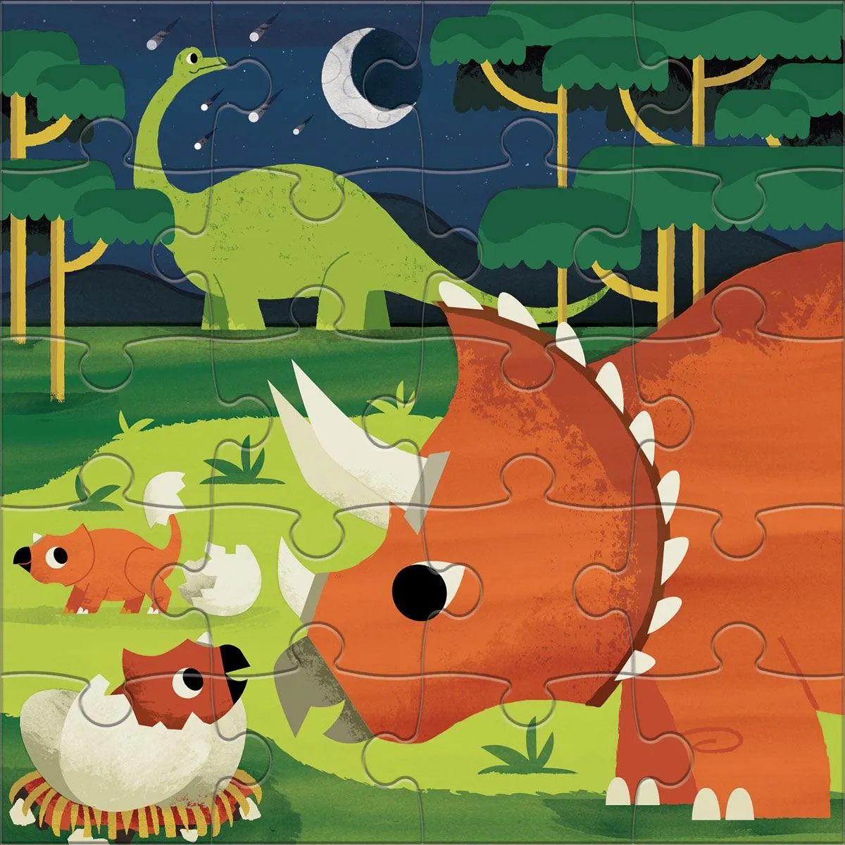 Mudpuppy 20pc Magnetic Jigsaw Puzzle Dinosaurs Travel Toys Best Seller Dinosaur toy 4yrs 
