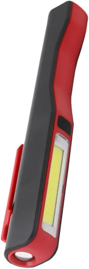 Multi Functional Cob LED Rechargeable Magnetic Inspection Lamp Compact Pocket Torch for Emergency and Repair Cob Pen Light Red