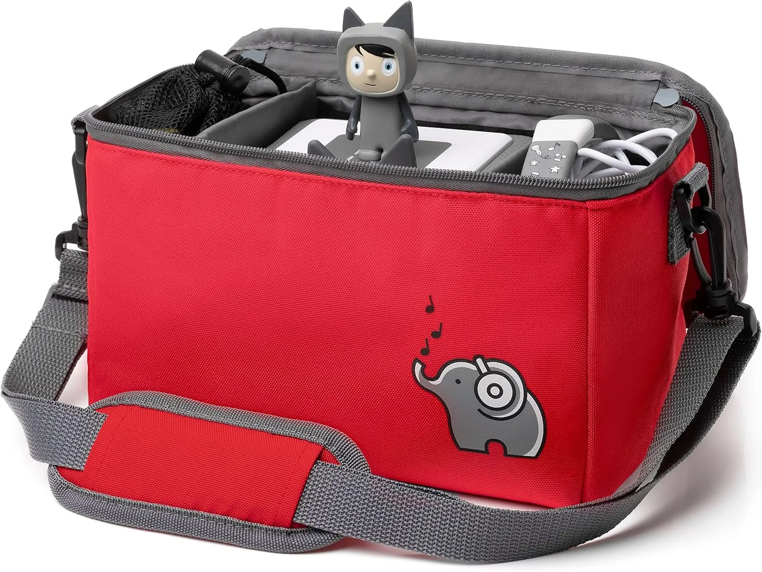 Musicbox bag for Toniebox [   net bag for Tonie storage ] FLEXIBLE TRANSPORT BAG FOR TONIEBOX Bag for figures and box including accessories I with recycled PET