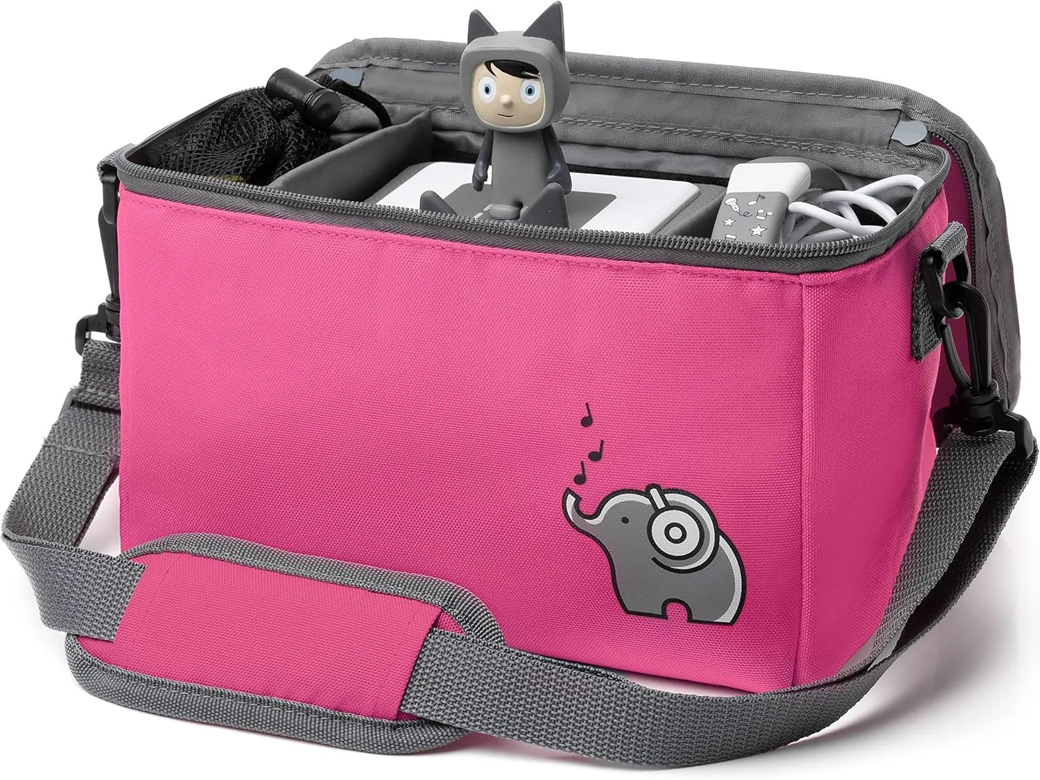 Musicbox bag for Toniebox [   net bag for Tonie storage ] FLEXIBLE TRANSPORT BAG FOR TONIEBOX Bag for figures and box including accessories I with recycled PET