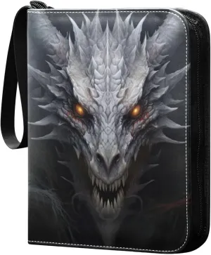 Nander Dragon Head Card Binder 400 Pockets,Trading Card Binder with Sleeves,Baseball Card Binder, Trading Card Albums Sports Card Binder Collectible for Football Card,Game Card