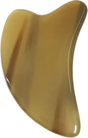 Natural African Buffalo Horns Hand-Made Scraping Board for Face, Eye and Body for Massage Detoxification, SPA Massage, Beauty and Skin Care Tool