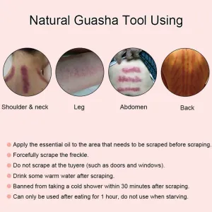 Natural Gua Sha Tools Facial Eyes Beauty Massager Rose Quartz Gua Sha Tool #21 (U Shape)