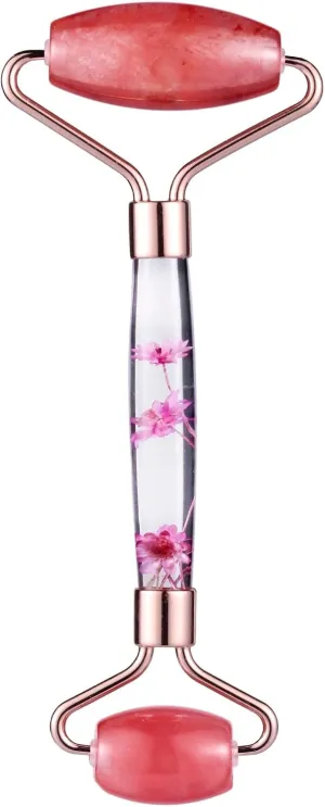 Natural Rose Quartz Roller Guasha Skin Scraper Facial Stone Firming Face Anti-Aging Puffy Eyes Neck Anti Wrinkle ﻿, Style 3