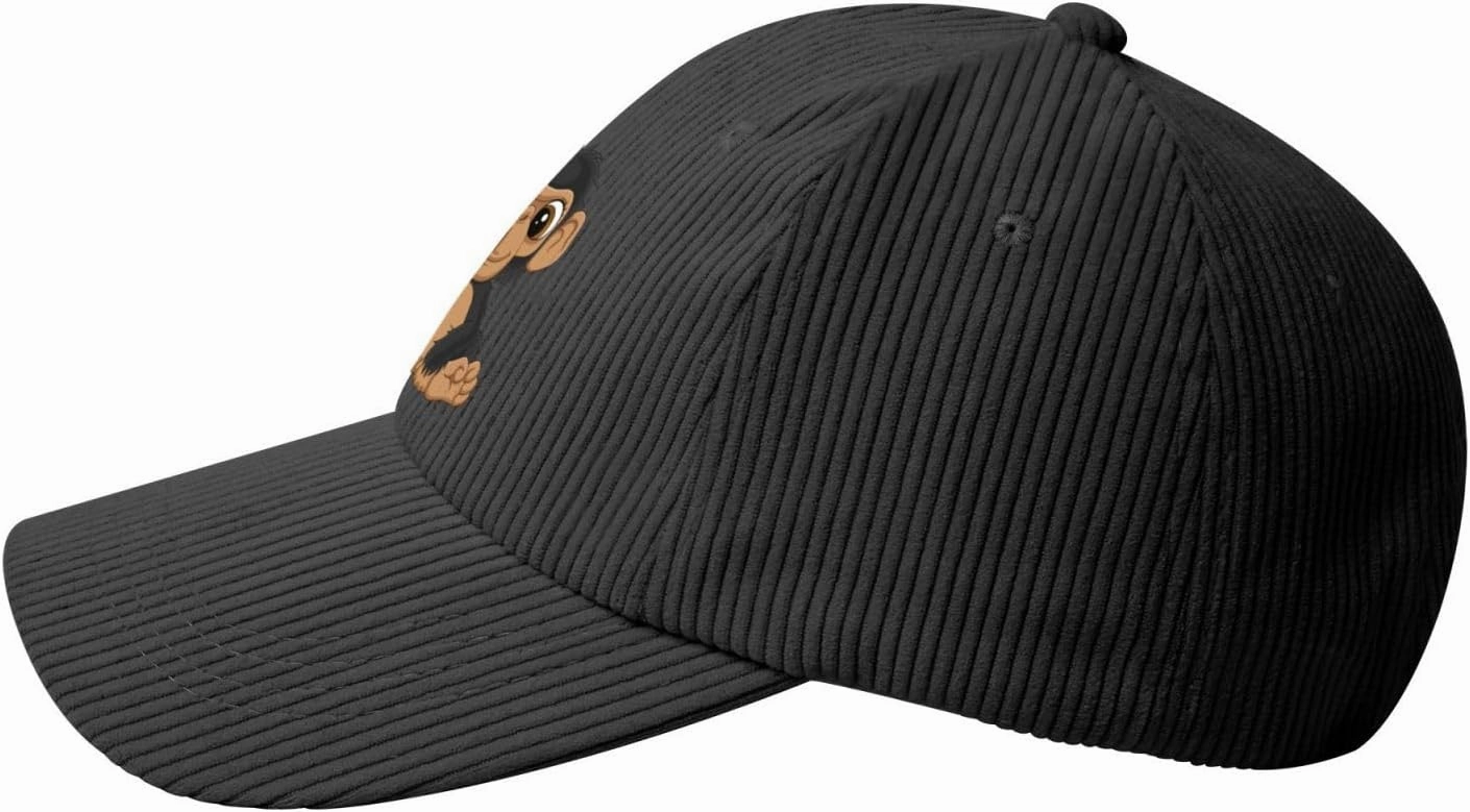 Naughty Monkey Baseball Cap for Men Women Corduroy Baseball Caps Trucker Caps Sun Hat