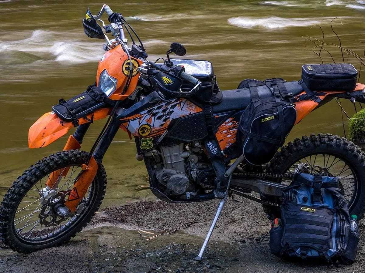 Nelson-Rigg Black Dual Sport Enduro Saddlebags, Fits Most Dual Sport/Enduro KTM Honda Yamaha & Suzuki Models