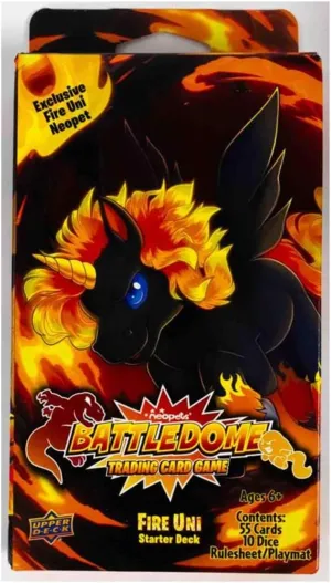 Neopets Battledome TCG Fire Uni Starter Deck