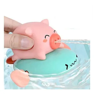 New Baby Bath Swimming Bath Pool Toy Cute Surf Pig Animal Bath Toy