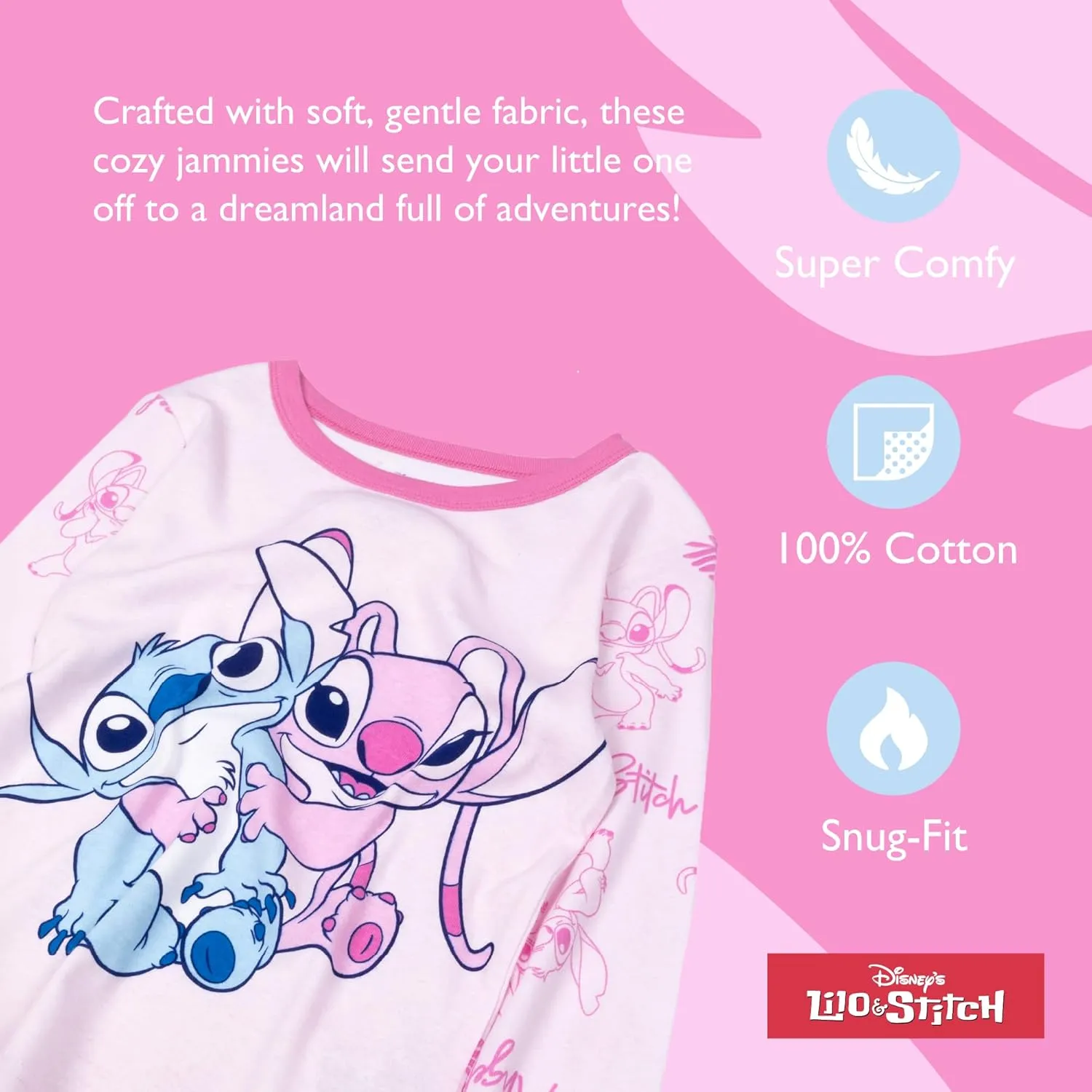 Nickelodeon Girls' Paw Patrol 2-Piece Snug-fit Cotton Holiday Pajama Set, Soft & Cute for Kids