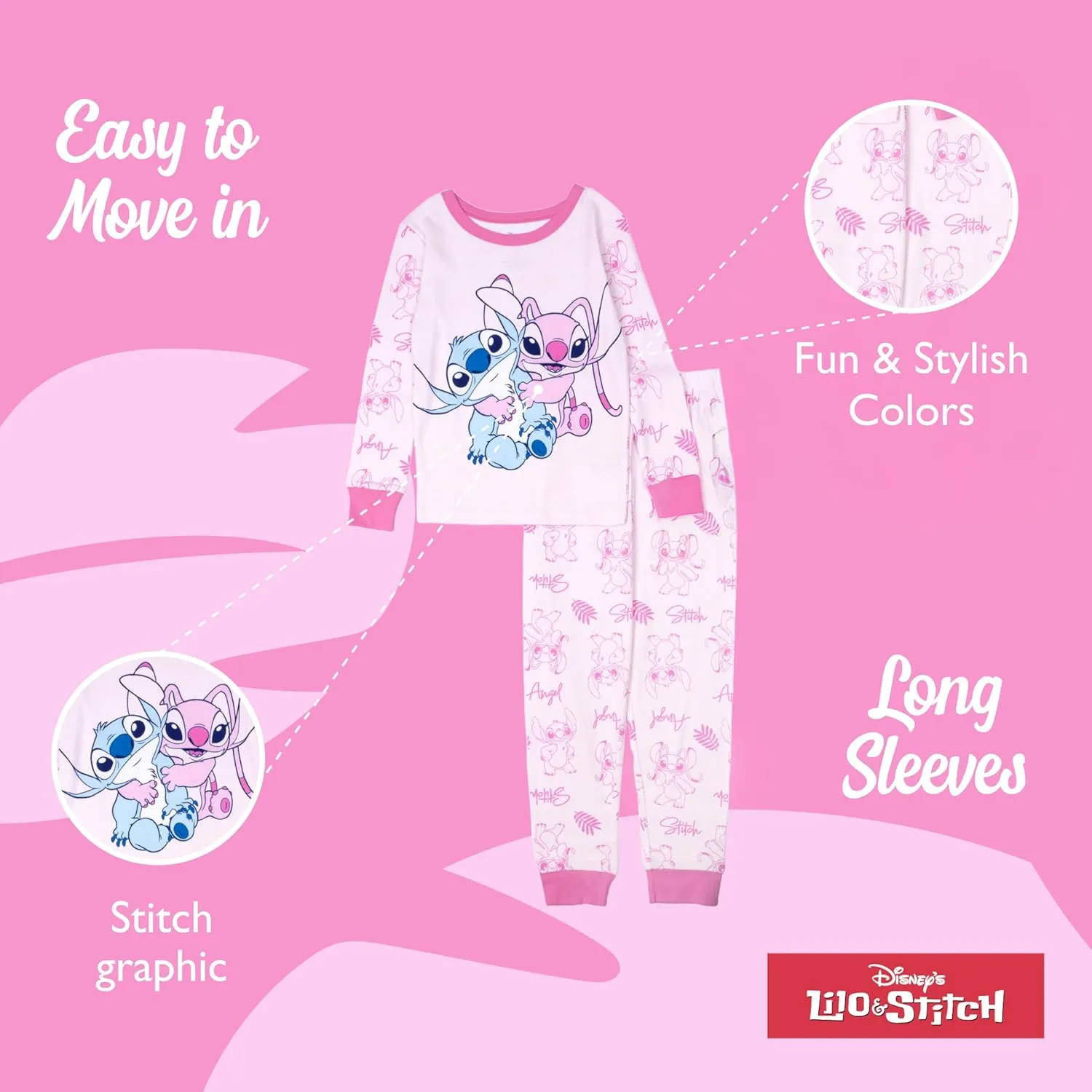 Nickelodeon Girls' Paw Patrol 2-Piece Snug-fit Cotton Holiday Pajama Set, Soft & Cute for Kids