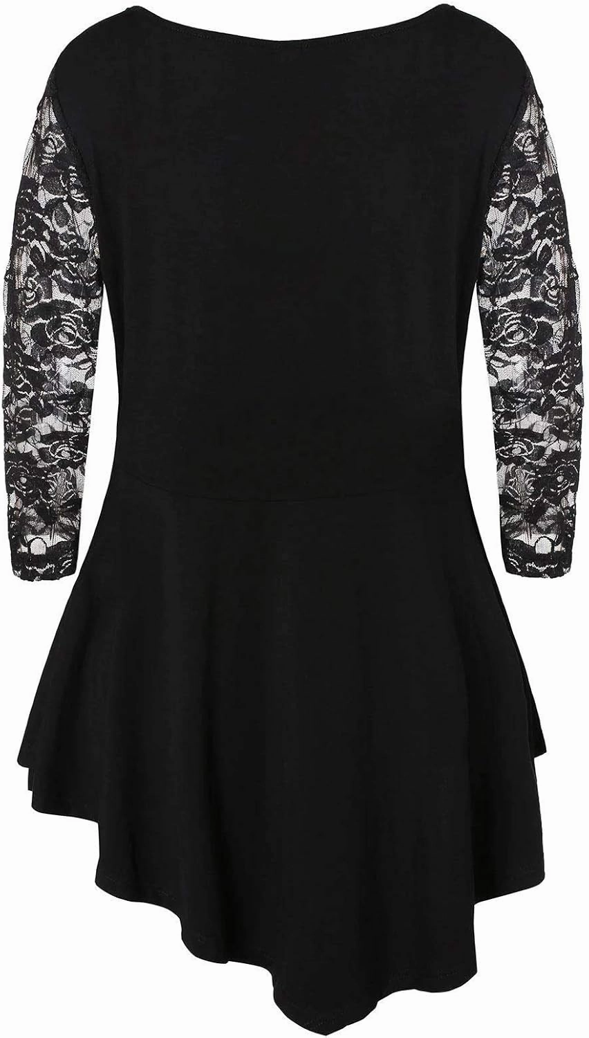 Nihsatin Women's Plus Size Lace up Ribbed Tops Casual T-Shirts Gothic Corset Top