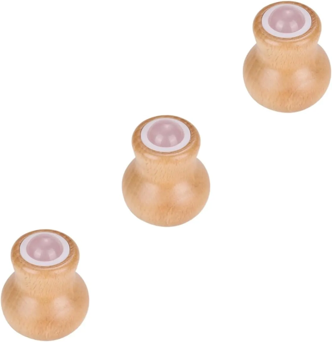 NOLITOY 3pcs Jade Face Roller Massager for Skin Care Portable Tool for Tension Relief Puffiness Reduction and Relaxation Handle Jade for Home Travel Use