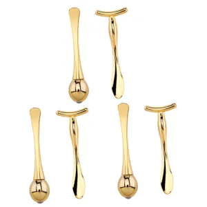 NOLITOY 3sets Scoop Shaped Massage Stick Ends for Smooth Skin Care Portable and Compact Design for Eye Essence Application and Puffiness Reduction