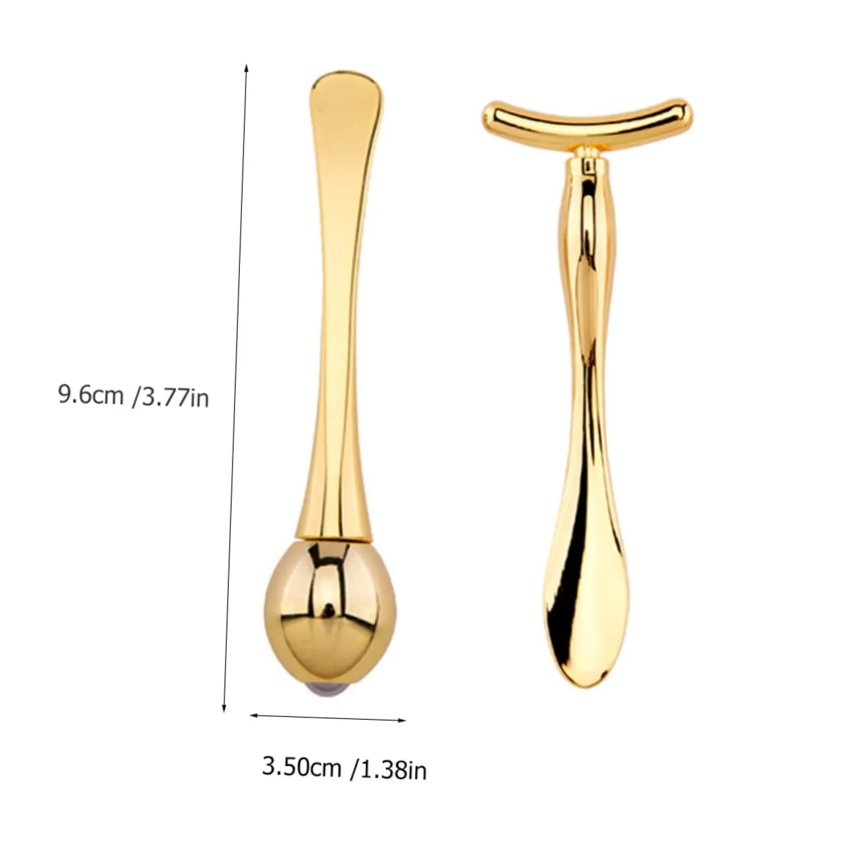 NOLITOY 3sets Scoop Shaped Massage Stick Ends for Smooth Skin Care Portable and Compact Design for Eye Essence Application and Puffiness Reduction