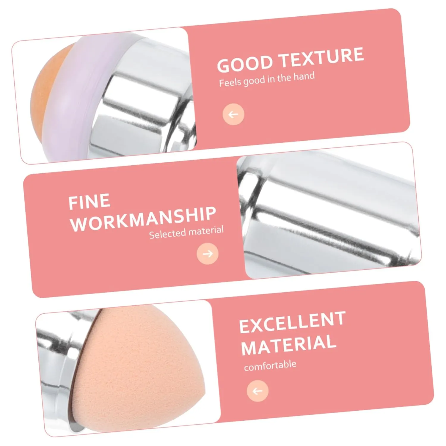 NOLITOY 4pcs Dual- Volcanic Stone Oil Absorbing Roller Makeup Sponge Compact Facial Tool for Oil Control Reusable Portable Promotes Circulation Go