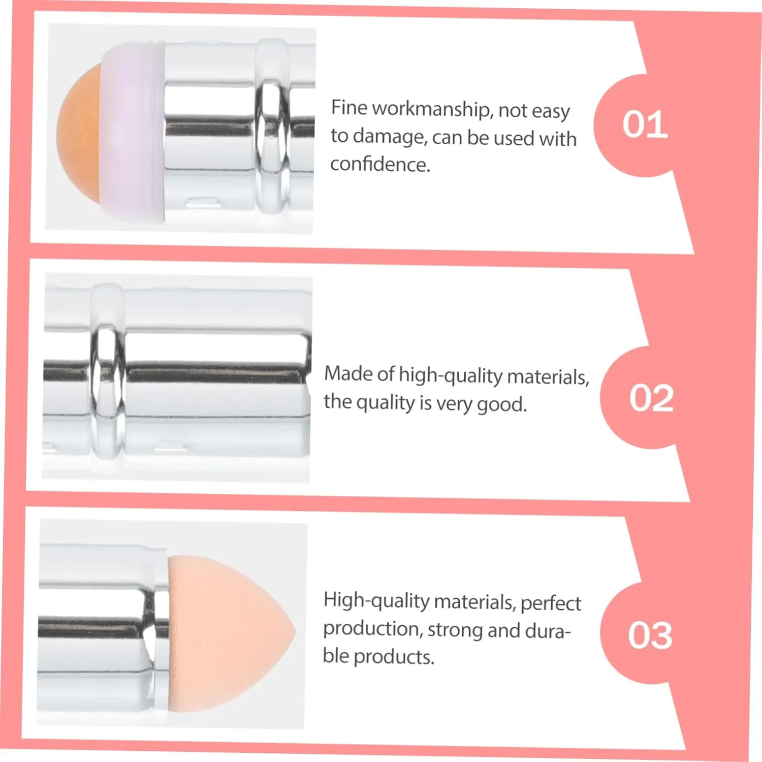 NOLITOY 4pcs Dual- Volcanic Stone Oil Absorbing Roller Makeup Sponge Compact Facial Tool for Oil Control Reusable Portable Promotes Circulation Go