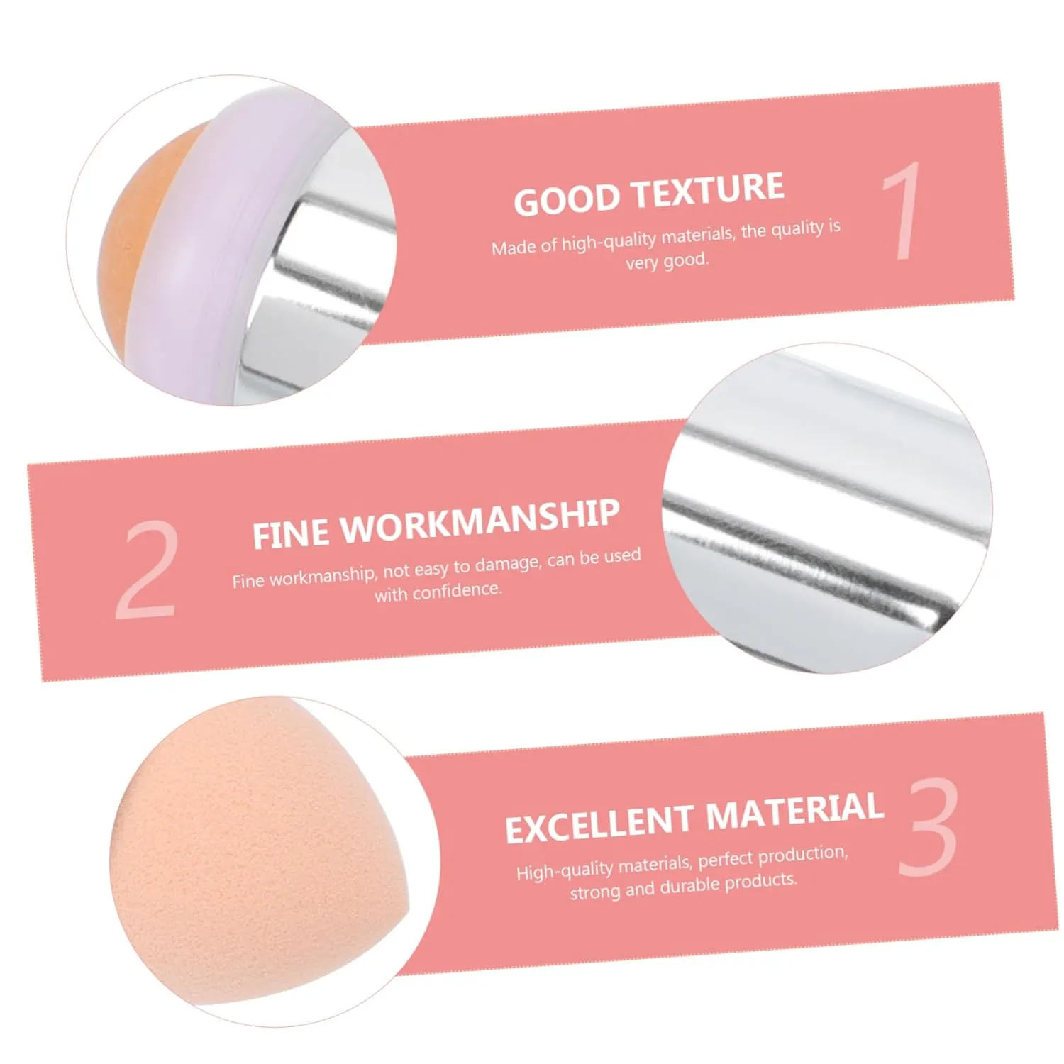 NOLITOY 4pcs Dual- Volcanic Stone Oil Absorbing Roller Makeup Sponge Compact Facial Tool for Oil Control Reusable Portable Promotes Circulation Go