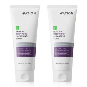 Nosca9 Deep Pore Cleansing Foam for Sensitive Skin | Korean Skincare Face Wash with 17 Amino Acids, White Clay & Patented Pore-Shrinking Ingredient | Deep Cleansing & Moisturizing (10.14 fl. oz)