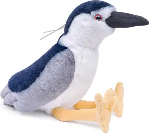 Nycticorax Plush Toy, Lifelike Night-Heron Stuffed Animals 10in, Soft Realistic Nycticorax Bird Unique Plushie Toys Model Dolls Collection for Kids