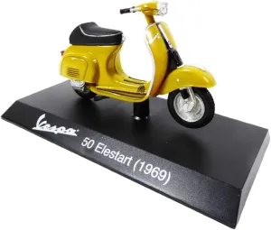 OPO 10 - Collection Miniature Scooter 1/18 Compatible with Piaggio Vespa 50 Elestart Yellow - 1969 - Ves0048