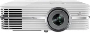Optoma UHD50 4K UHD Home Theater Projector Bundle with Extendable Projector Ceiling Mount and 1 YR CPS Enhanced Protection Pack