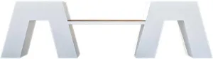 Outdoor Park Planter Bench Outdoor Planter Box with Bench Metals Planter Benches for Porch, Patio, Garden and Backyard DIY Assembly, White Park Flower Box Bench