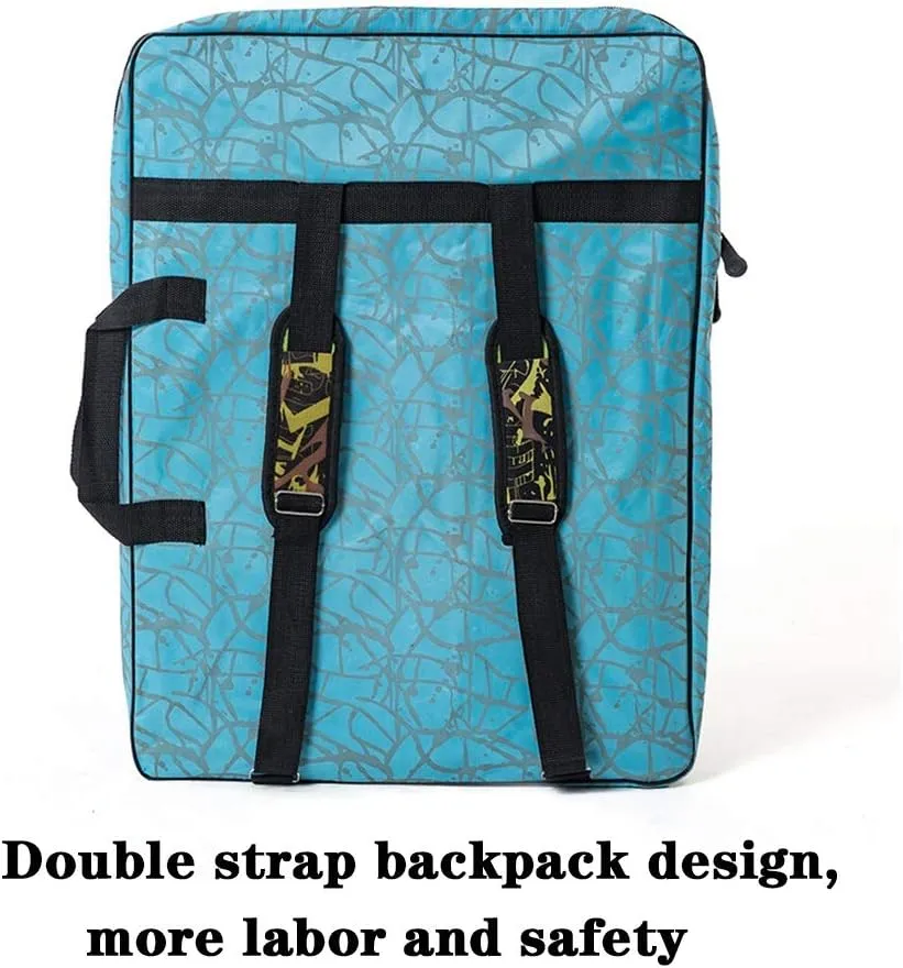 Painting Bag Waterproof Zipper Canvas Bag Drawing Bag Shoulder Painting Bag Art 49 * 64cm(Red)