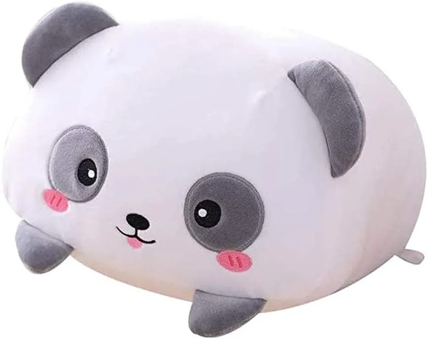 Panda Plush Stuffed Animal, Soft Panda Plush Hugging Pillow Cylindrical Body Pillow Toy Gifts for Kids, 33.5"