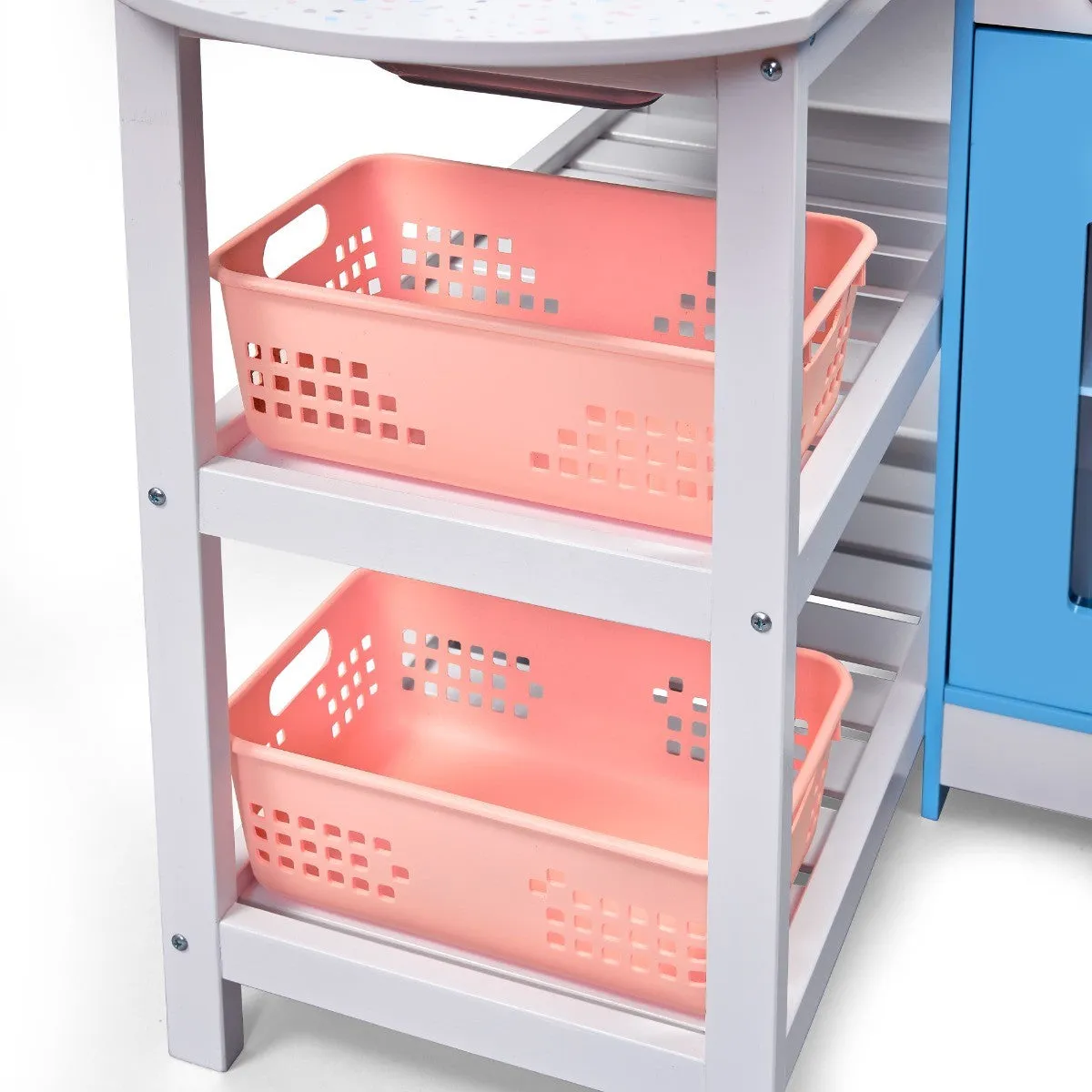 Penne Pantry Wooden Corner Kitchen with Fridge