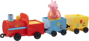 Peppa Pig Weebles Pull Along Wobbily Train, First peppa pig Toy, Preschool Toy, Imaginative Play, Gift for 18 Months 