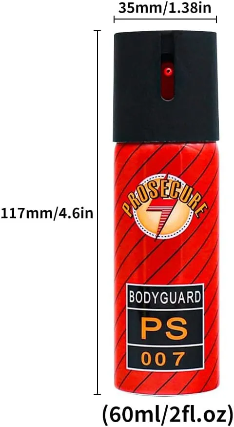 Personal Safety Pepper Spray for Home and Outing, 60ml, with Safety Cap, Easy to use, Suitable for Women and Men for self-Protection