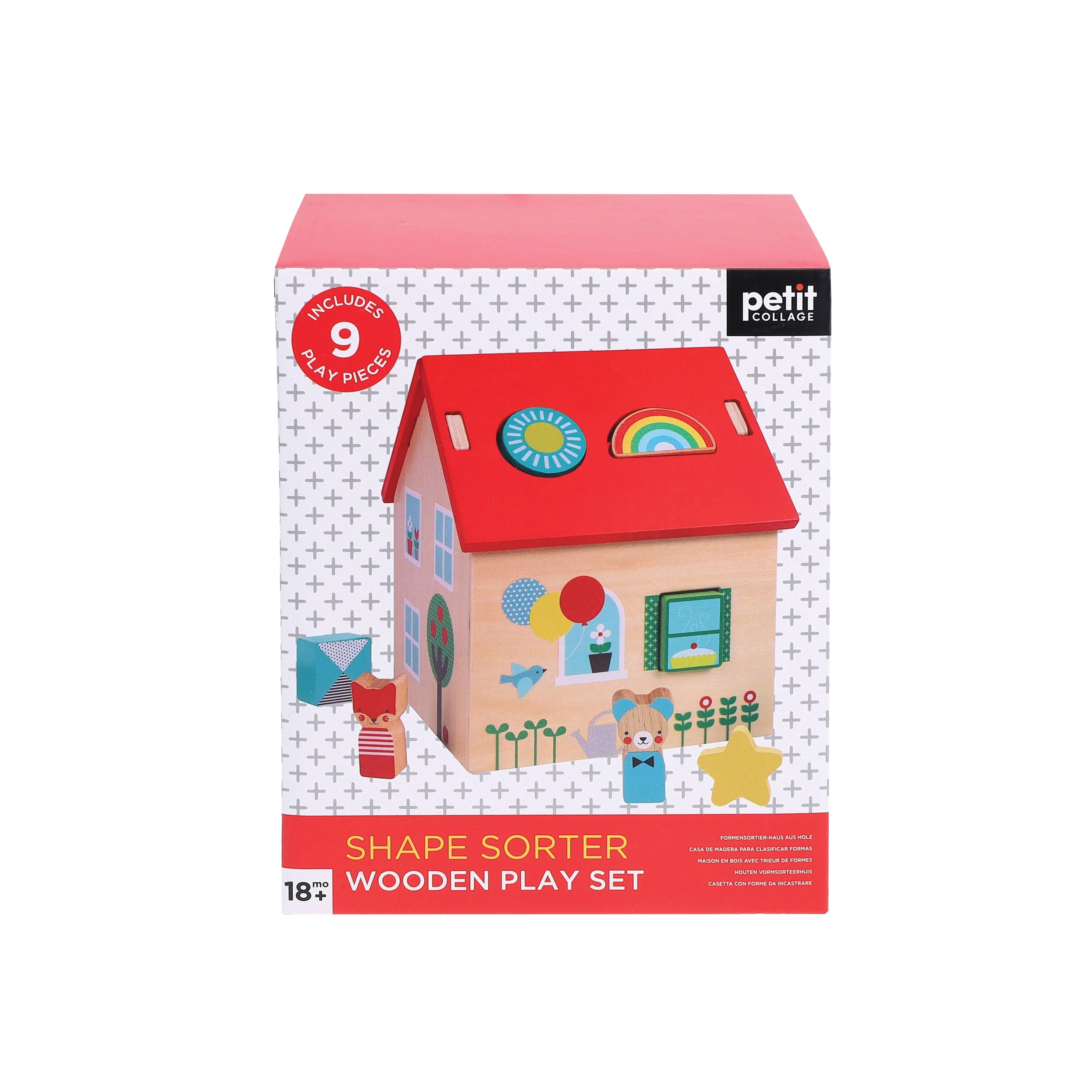 Petit Collage Wooden Shape Sorter House
