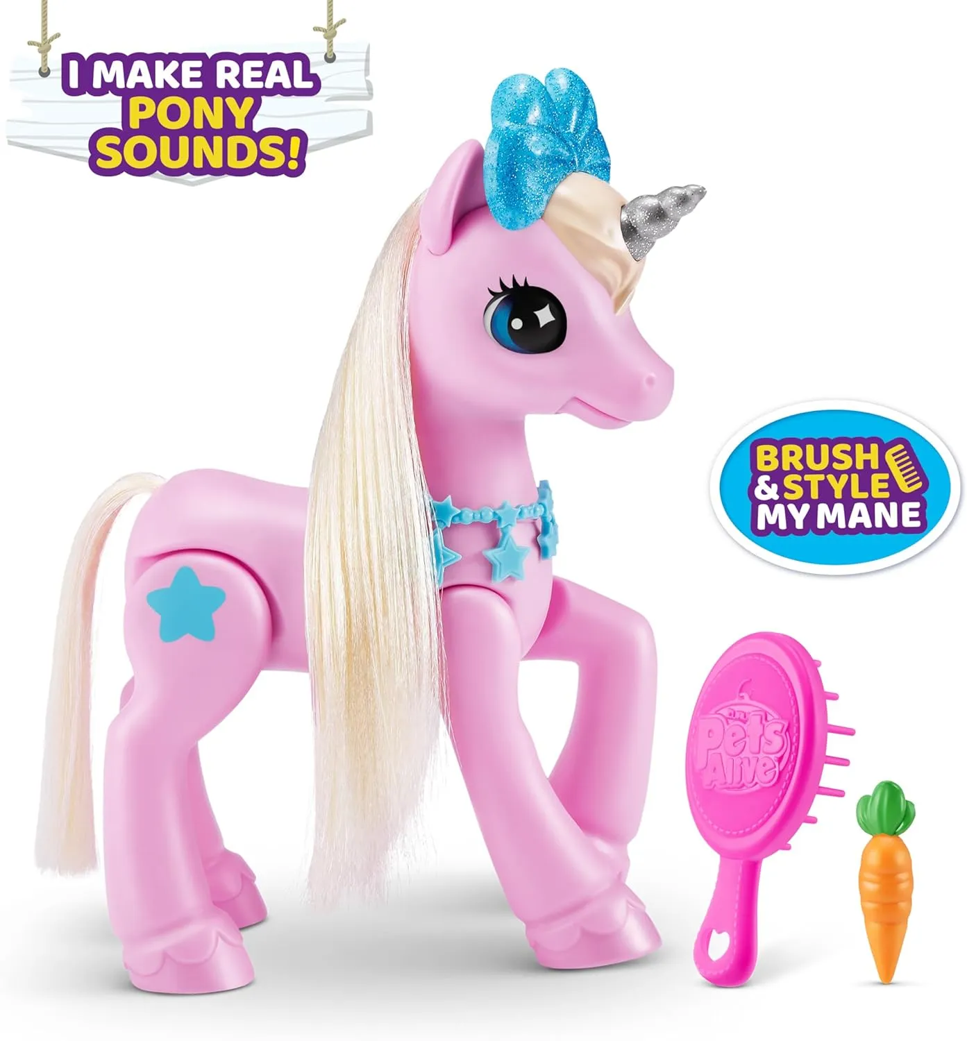 Pets Alive My Magical Unicorn and Stable Battery Powered Interactive Robotic Toy Playset by ZURU