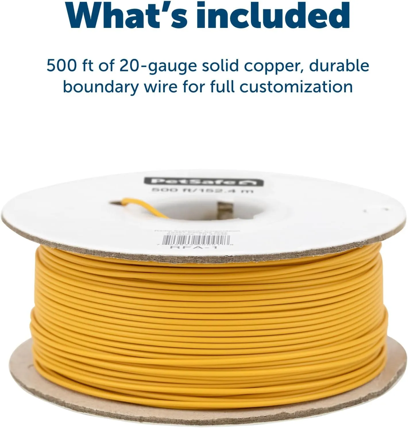 PetSafe Underground Dog Fence Wire (500 Foot) Create Your PetSafe Boundary, Electric Dog Fence Wire (Yellow) - from The Parent Company of IFB
