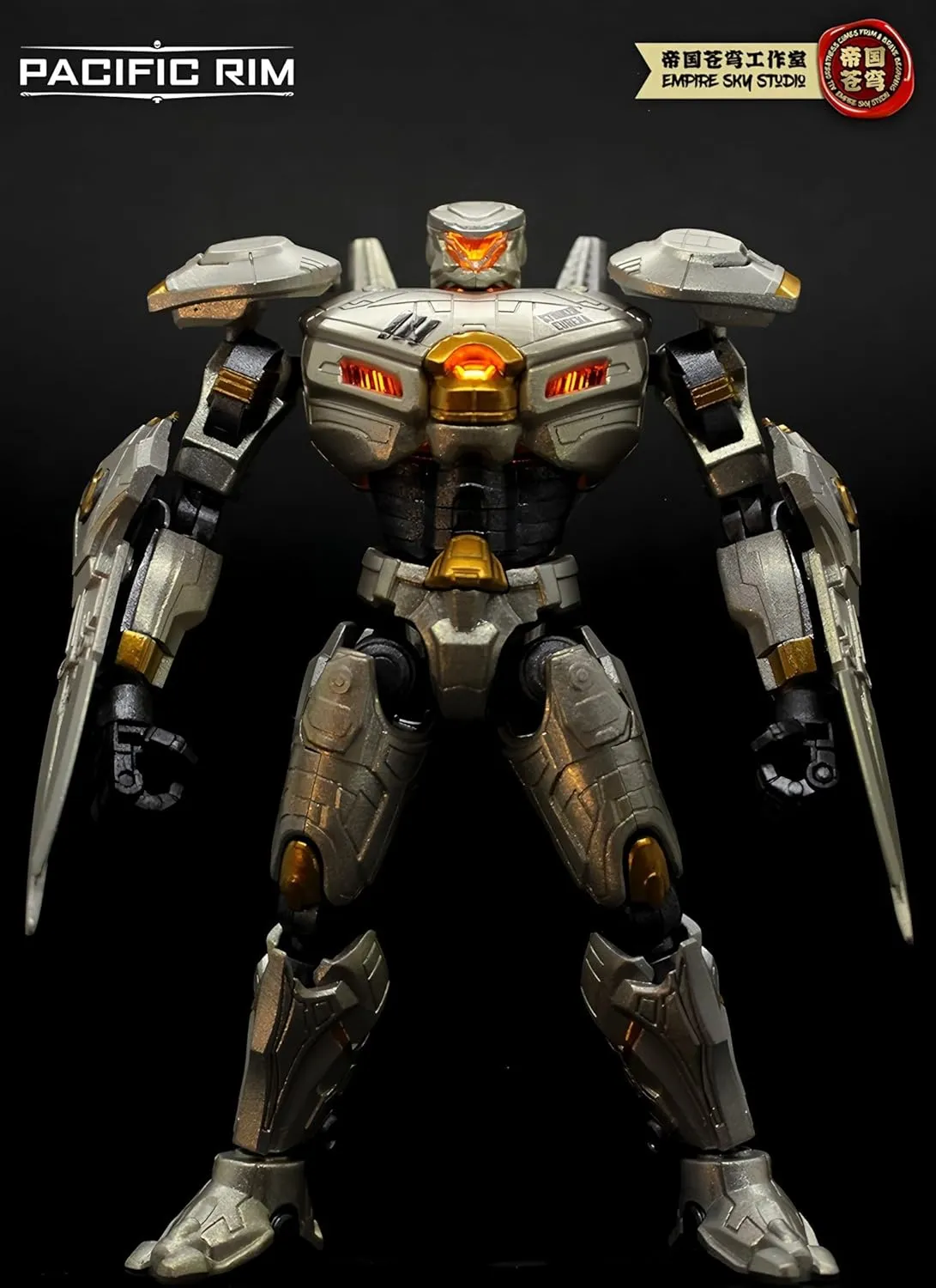 Pipigirl x Empire Sky Studio Pacific Rim Mech Action Figure, Boxed Unique Figure Idea, 5 in Collectible Mecha Action Figures Kits