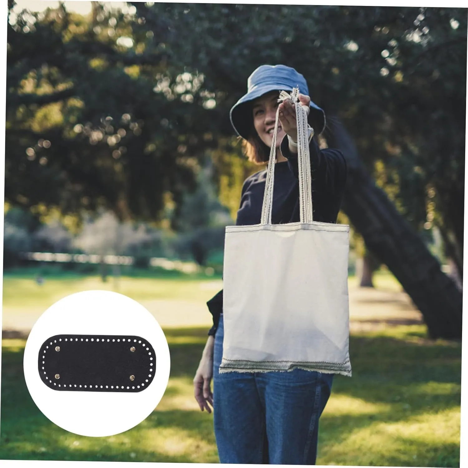 PLAFOPE Base Suort for Handbag Pu Bag Bottom Bottom Shaper Pad DIY Bag Material Black 22x10cm Protect Decorate