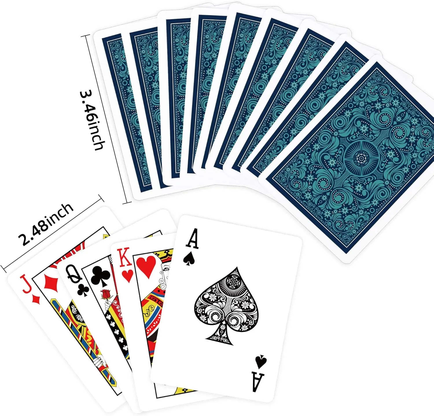 Playing Cards Bulk,24 Decks of Cards,24 Pack Poker Cards Set,Standard Playing Cards with a Colorful Gift Box,Suitable Various Fun Card Games for Adults and Seniors, Holiday Presents