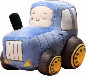 Plush Truck Pillow Toy - Soft, Cute Simulation Car Doll Gifts for Boys, Kids (12Inch/Blue)
