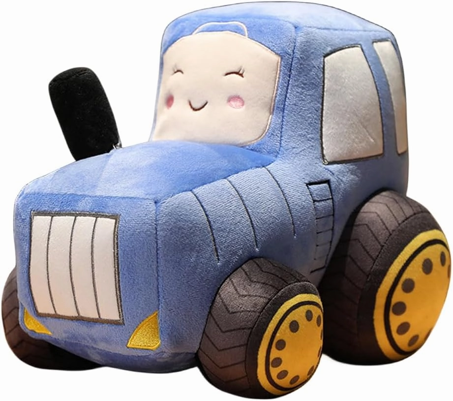 Plush Truck Pillow Toy - Soft, Cute Simulation Car Doll Gifts for Boys, Kids (12Inch/Blue)