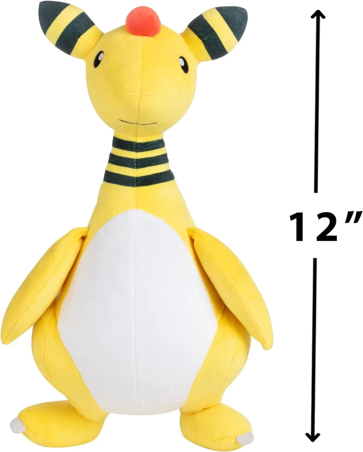 Pokémon 12" Ampharos & 8" Pichu Electric Type Plush 2-Pack - Officially Licensed - Authentic Soft Stuffed Animal Toy Figures - Gift for Kids, Boys, Girls - 2 