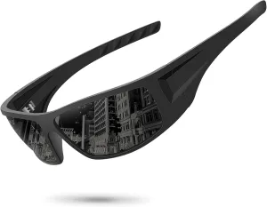 Polarized Sports Sunglasses for Men UV Protective Unbreakable Frame Driving Cycling Fishing Sun Glasses