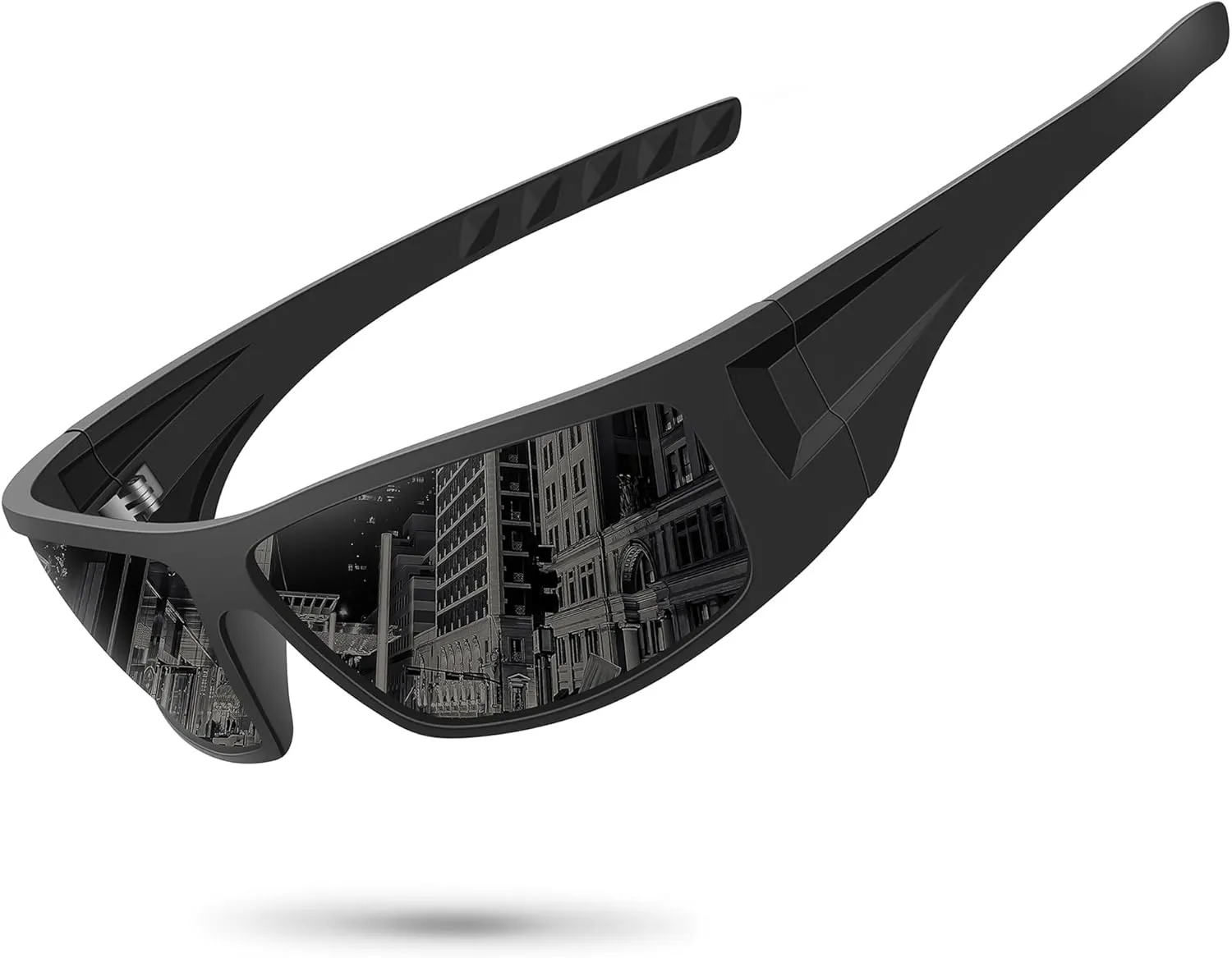 Polarized Sports Sunglasses for Men UV Protective Unbreakable Frame Driving Cycling Fishing Sun Glasses
